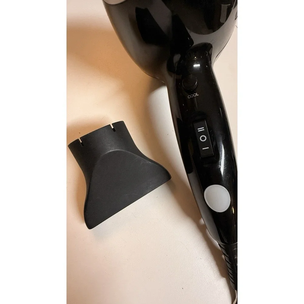 CHI Pro Low EMF Hair Dryer GF1505 1500W Black w Concentrator Tested